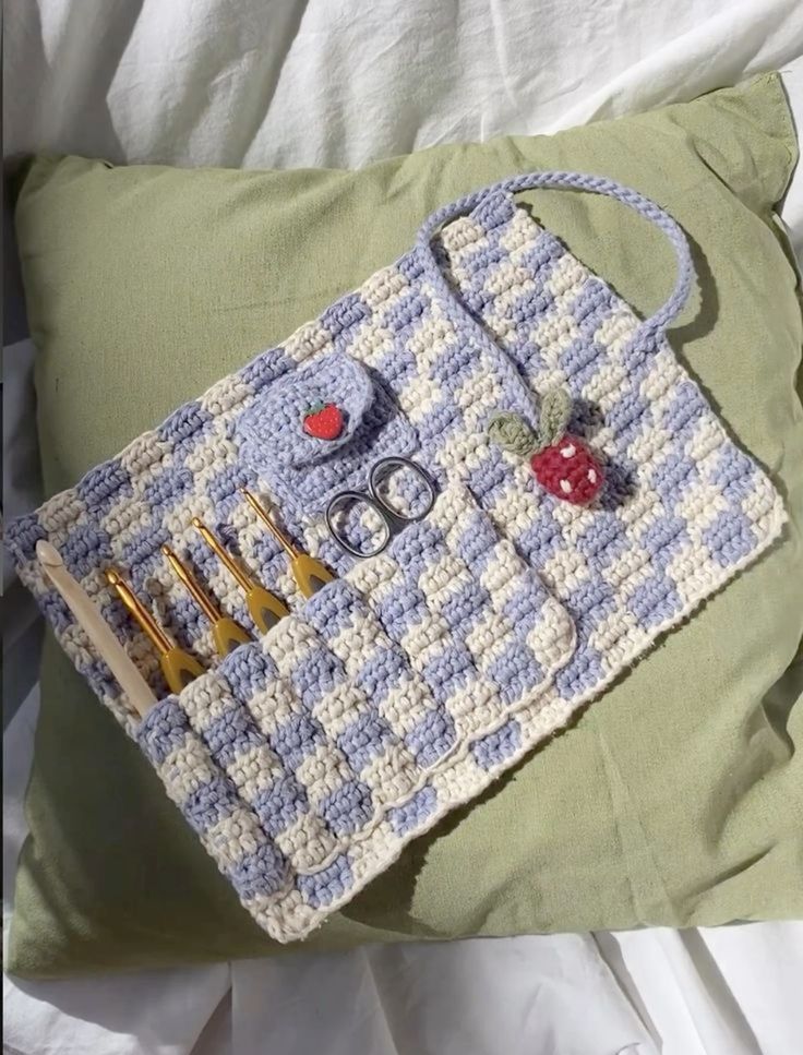 Patrón de Organizador de Agujas de Crochet